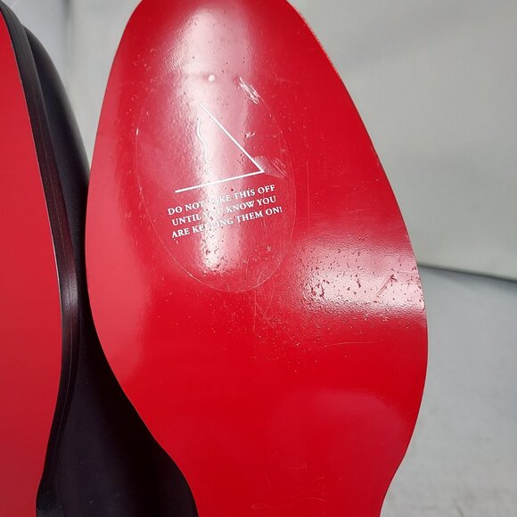 Christian Louboutin Black Chambeliss Leather Oxford Shoe - Picture 9 of 12